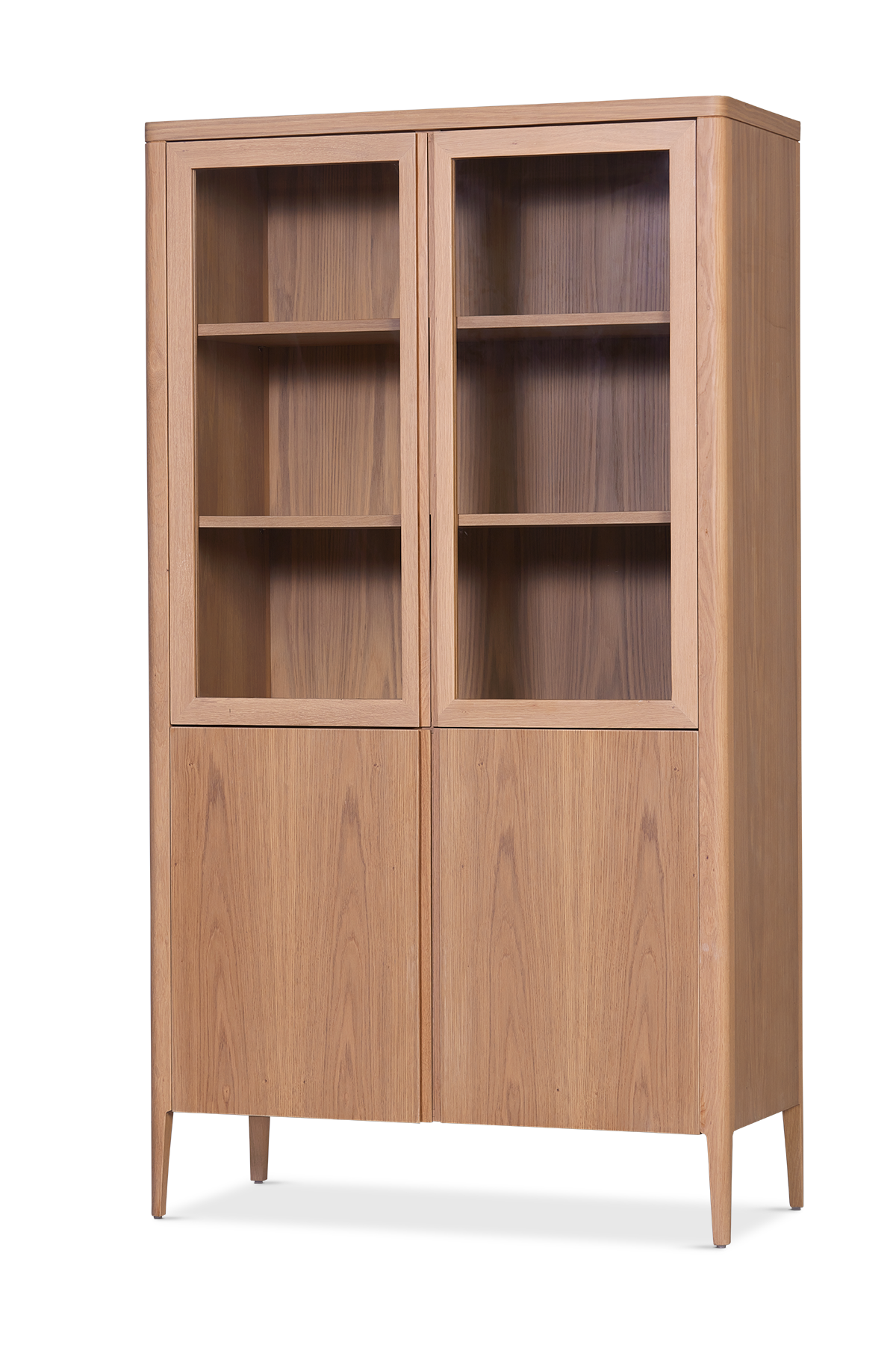 Nesta Ahşap Camlı Vitrin-Vitrin-Fast Wood Living-NowShopFun