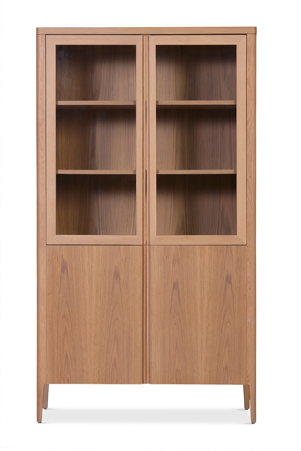 Nesta Ahşap Camlı Vitrin-Vitrin-Fast Wood Living-NowShopFun