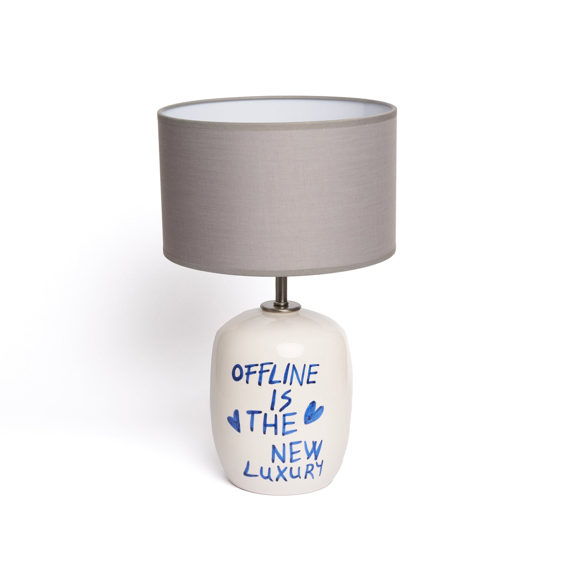 New Luxury Desenli Seramik Abajur