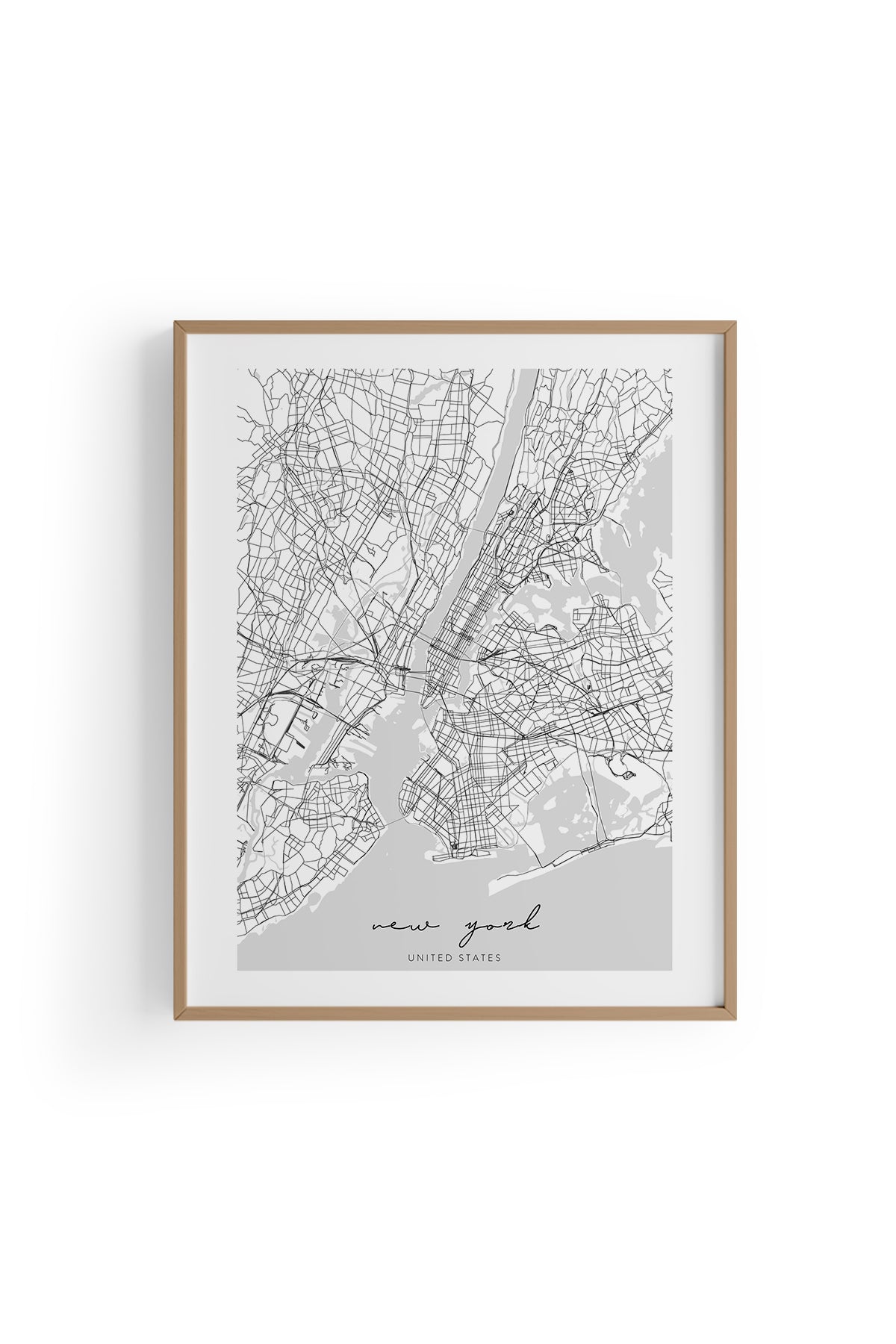 New York Şehir Haritası Poster