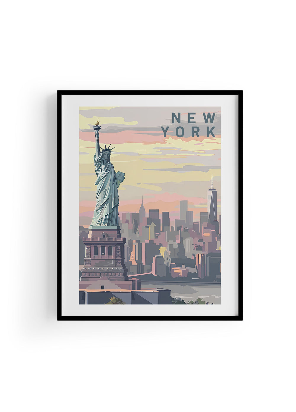 New York | Şehir Posteri-Tablo-ODA.products-30x40-Siyah-NowShopFun