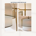 Nexa Siyah & Gold Metal Lambader