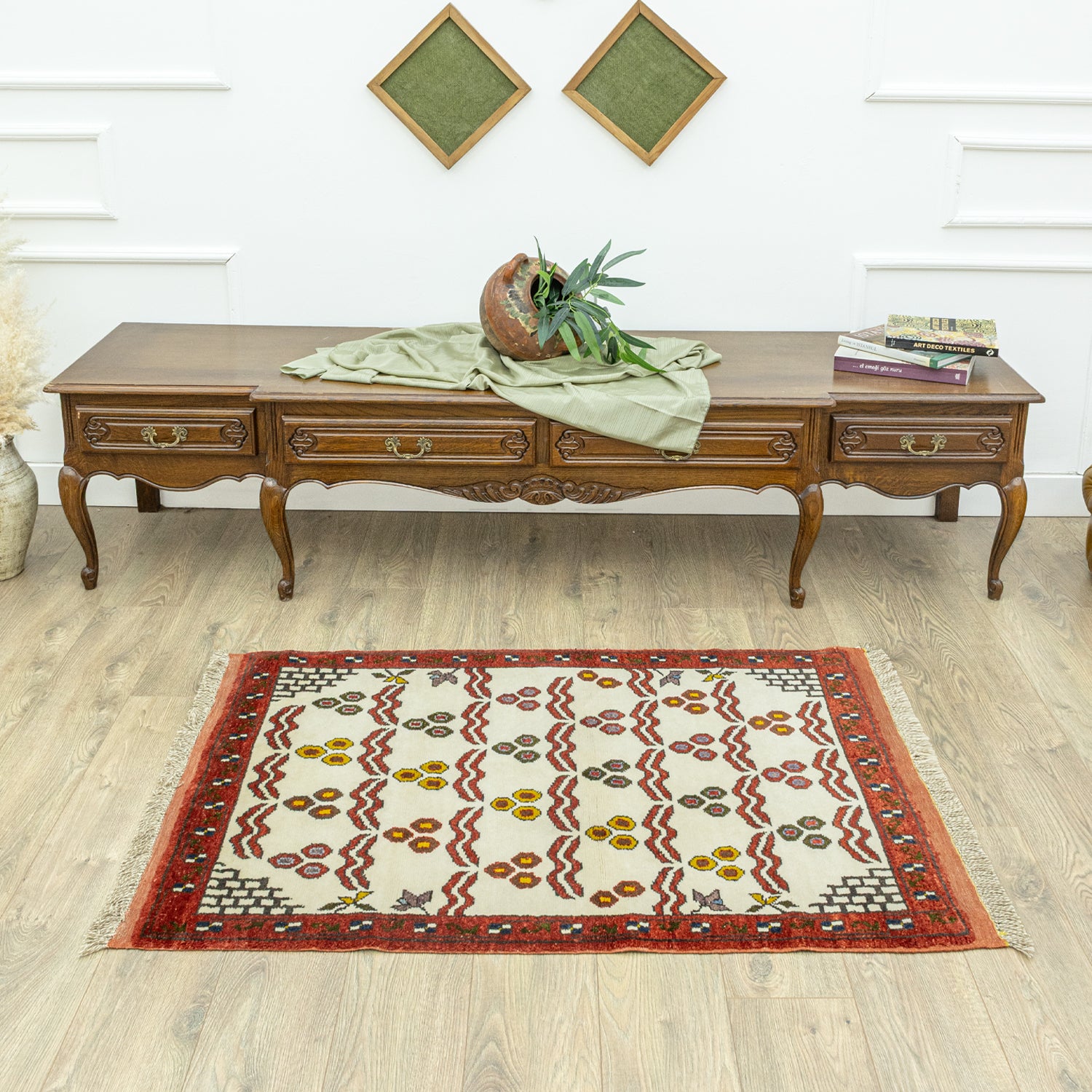 Neyra Çintemani Desenli Yün Halı 90x130 cm
