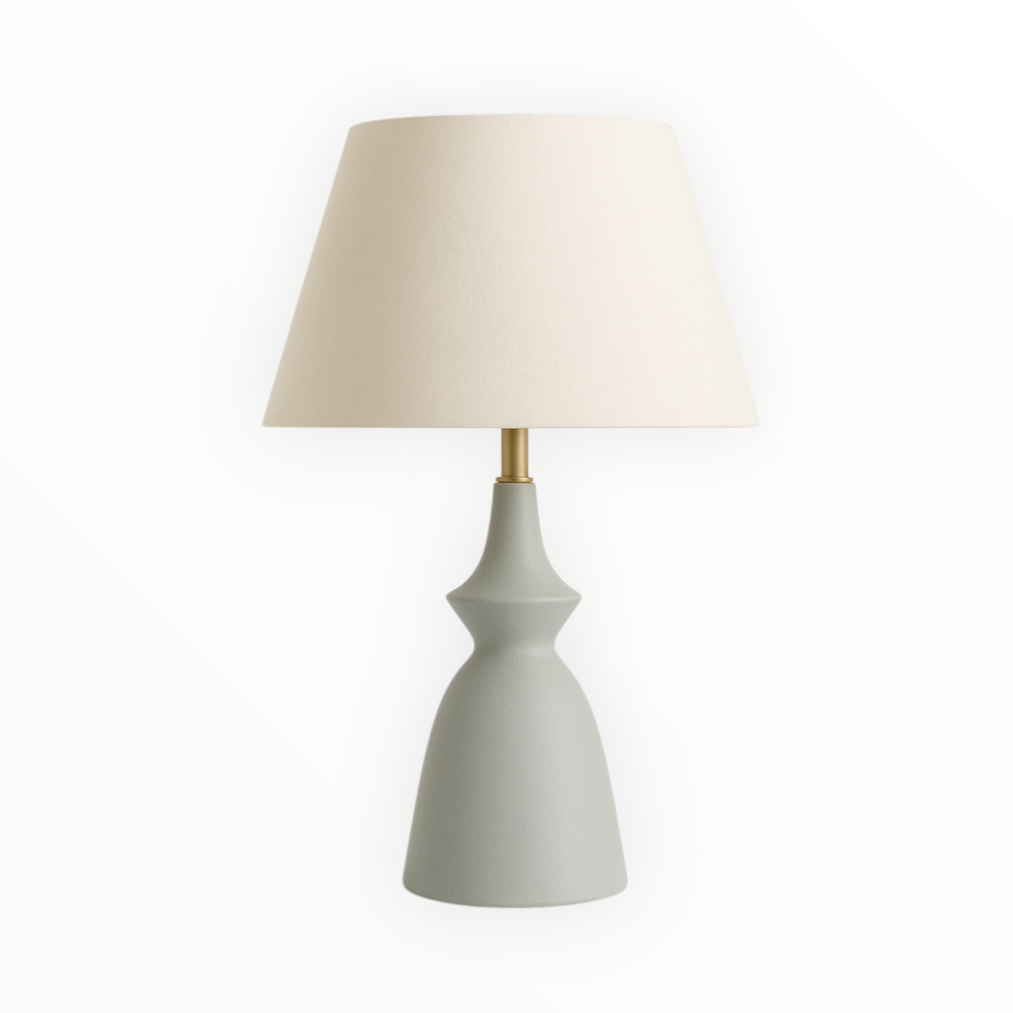 Nina Kumaş Başlıklı Gold Detaylı Soft Yeşil Lamba-Masa Lambası-Palma Riva-NowShopFun