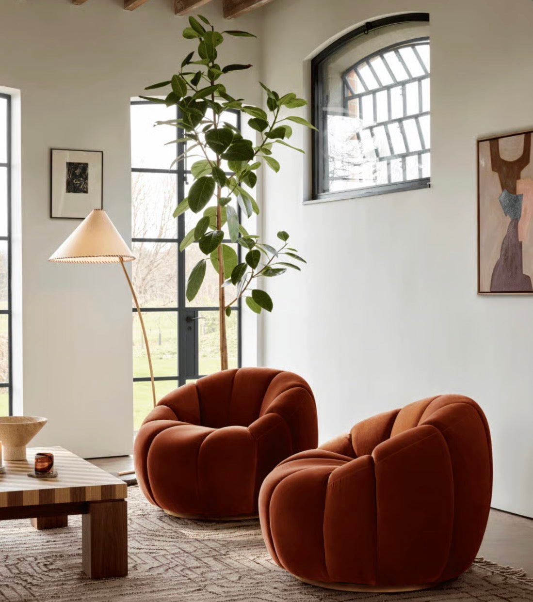 Nivora Kadife Berjer-Sofalab-Bordo-NowShopFun