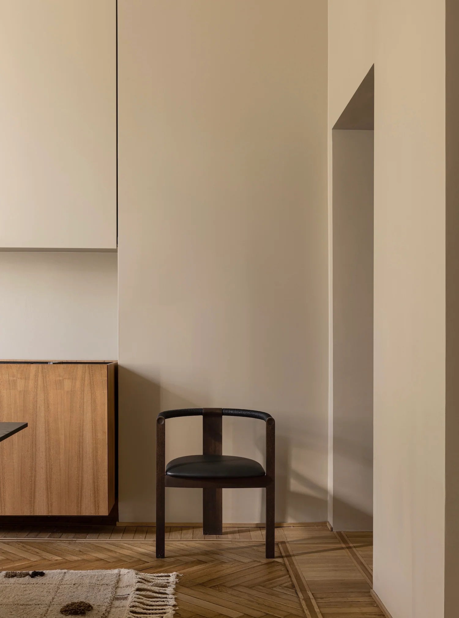 No:13 Riva Deri Sandalye Siyah