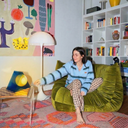 No.2 Yer Lambası Mavi-Masa Lambası-Lokal Collection-NowShopFun