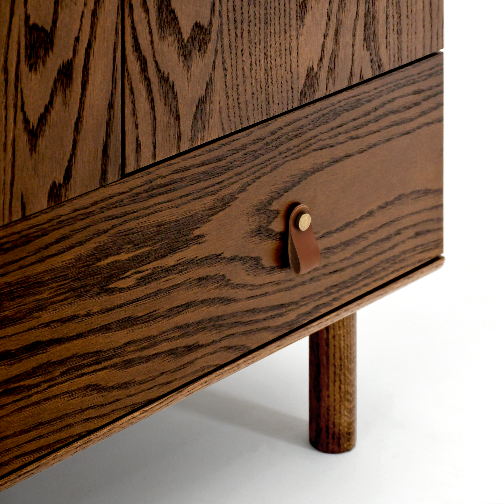 Noah 2 Kapaklı Gardırop | Koyu Meşe