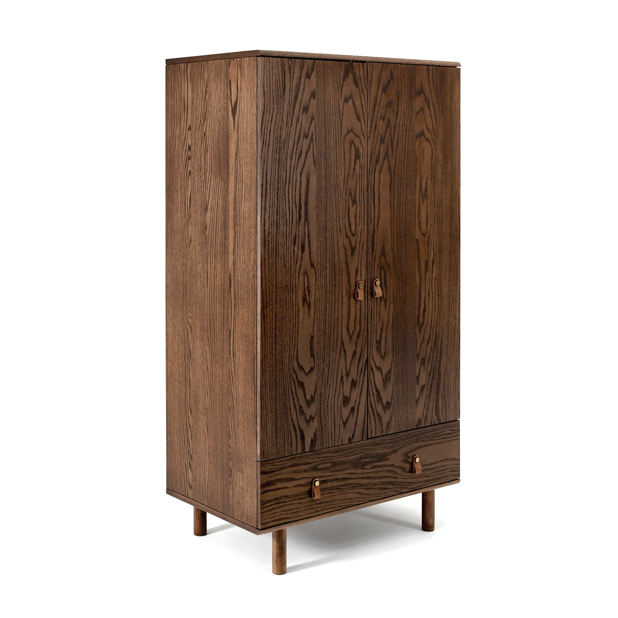 Noah 2 Kapaklı Gardırop | Koyu Meşe