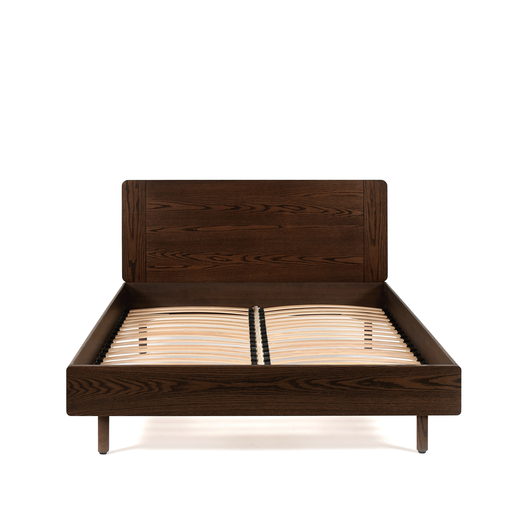 Noah Ahşap Başlıklı Karyola | Koyu Meşe | 160x200 Cm