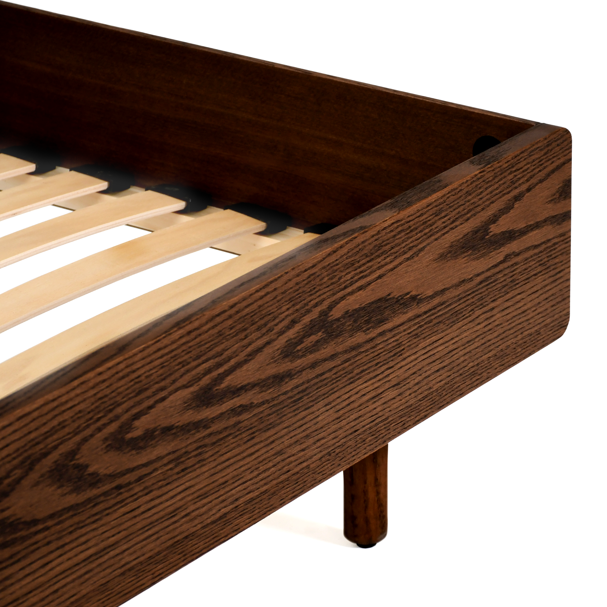 Noah Ahşap Başlıklı Karyola | Koyu Meşe | 160x200 Cm