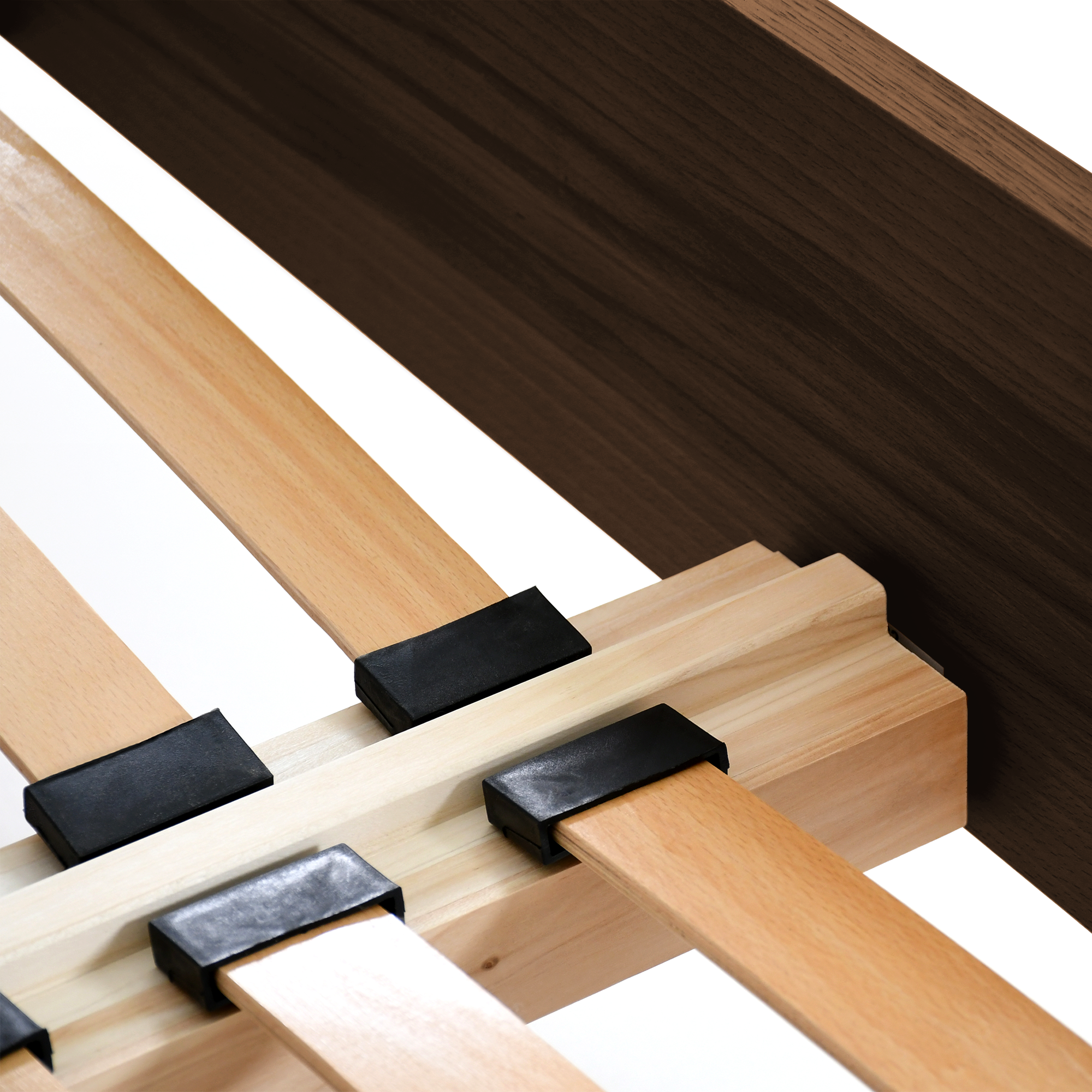 Noah Ahşap Başlıklı Karyola | Koyu Meşe | 160x200 Cm