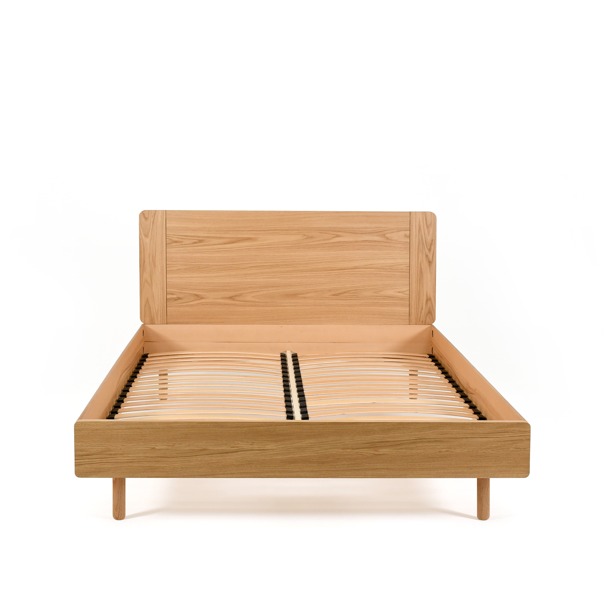 Noah Ahşap Başlıklı Karyola | Natürel Meşe | 160x200 Cm