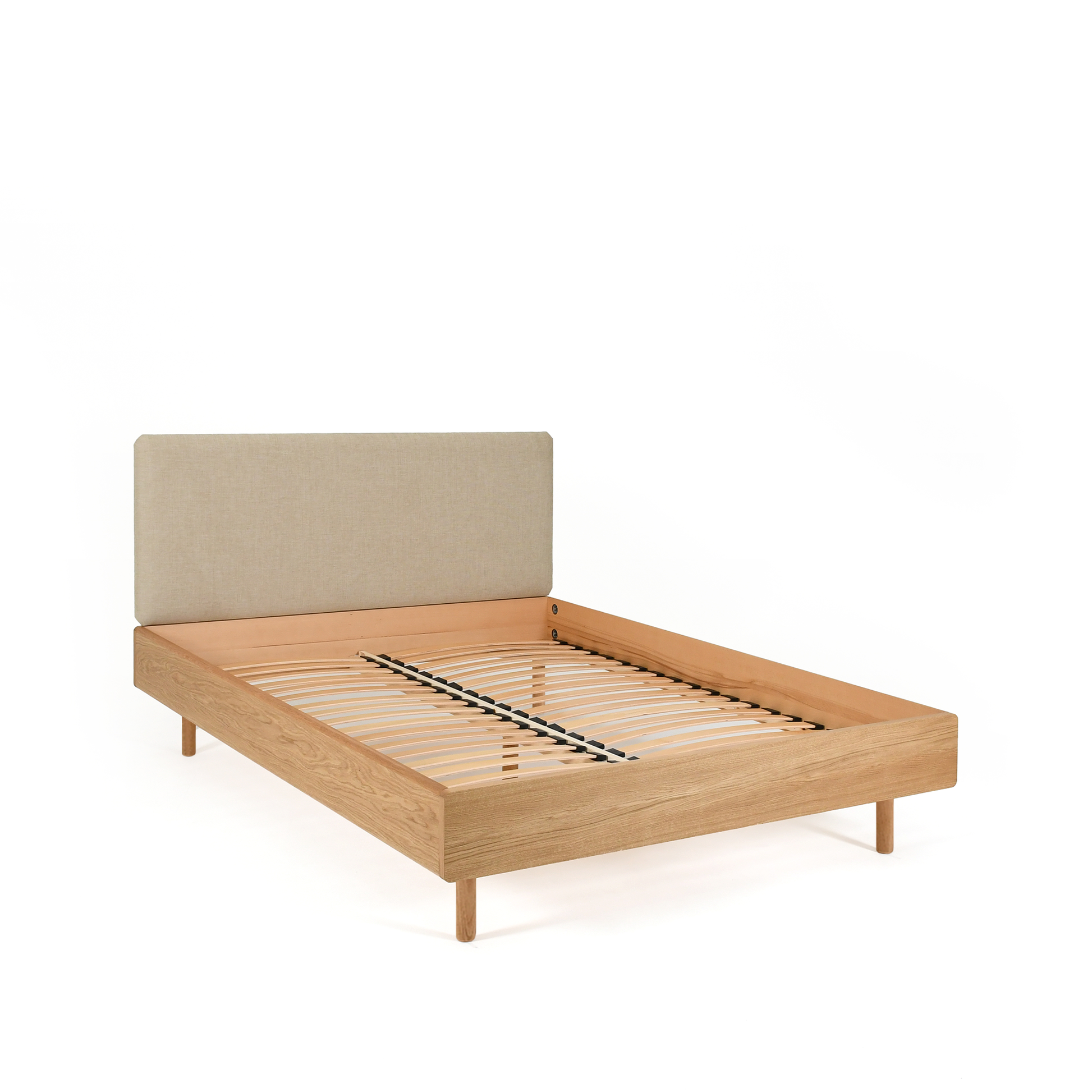 Noah Döşemeli Karyola | Natürel Meşe | 160x200 Cm