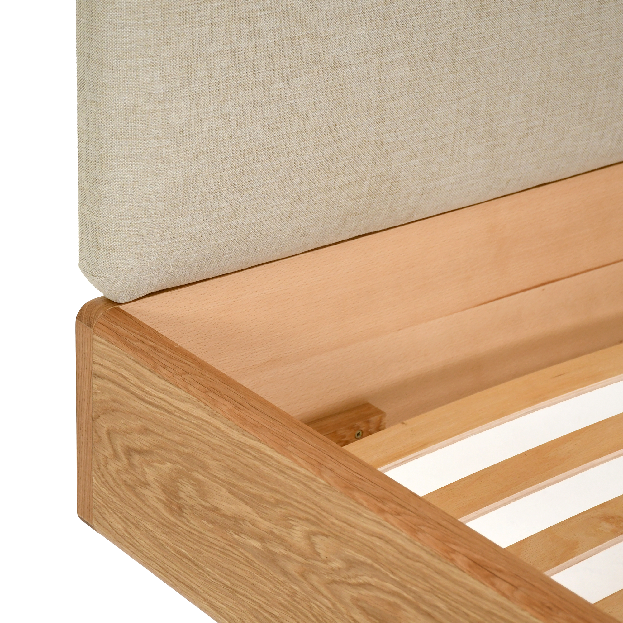 Noah Döşemeli Karyola | Natürel Meşe | 160x200 Cm