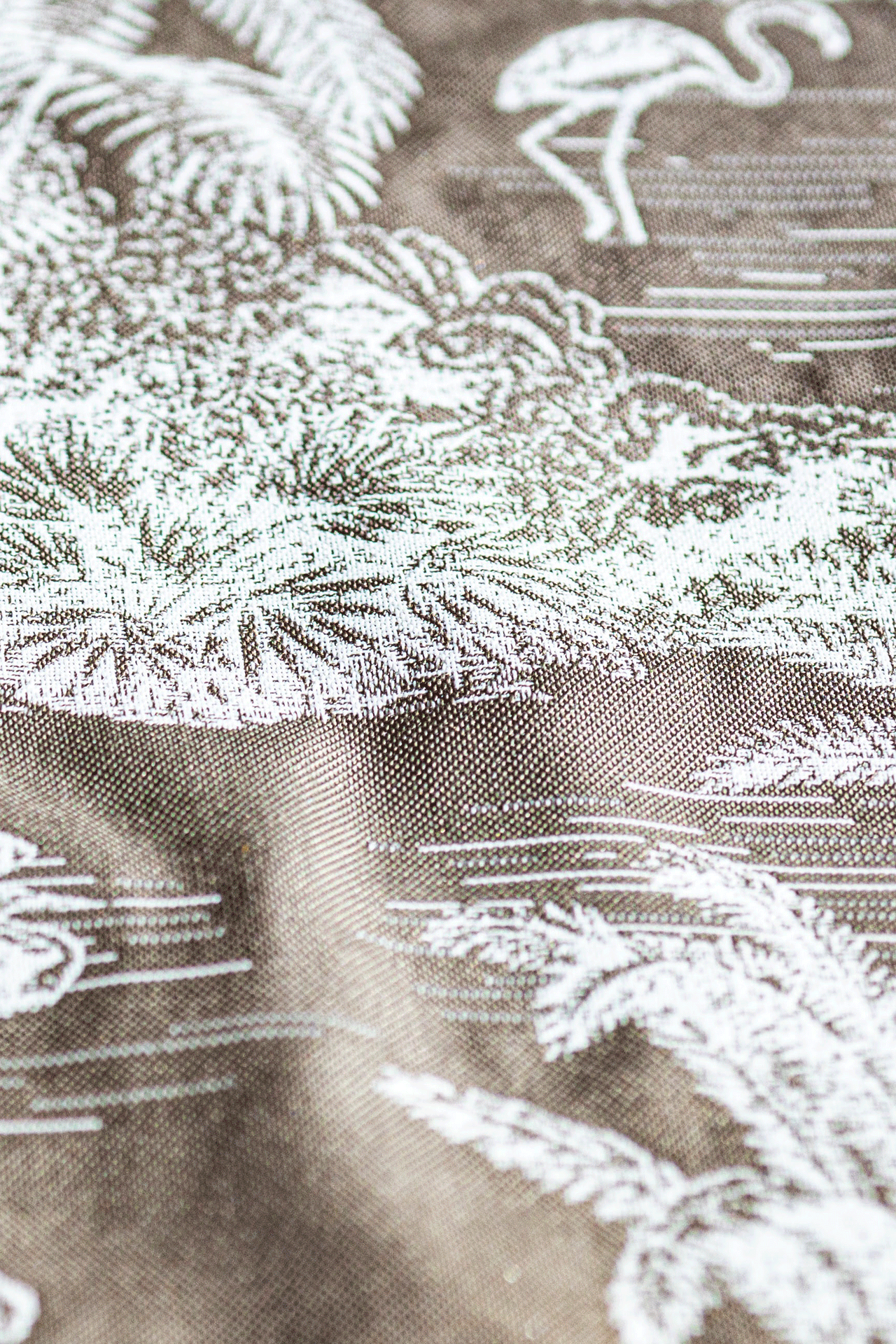 Noc Majorella Bej Masa Örtüsü (Çift Taraflı)