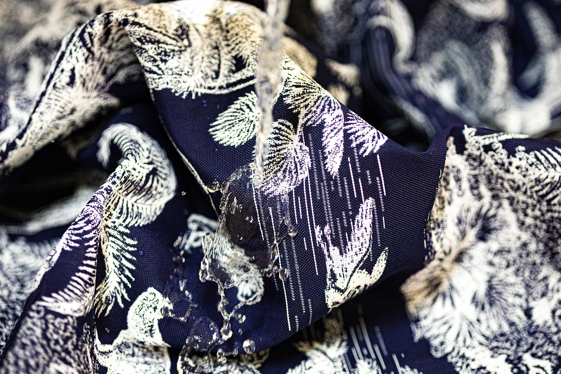 Noc Majorella Lacivert Masa Örtüsü (Çift Taraflı)