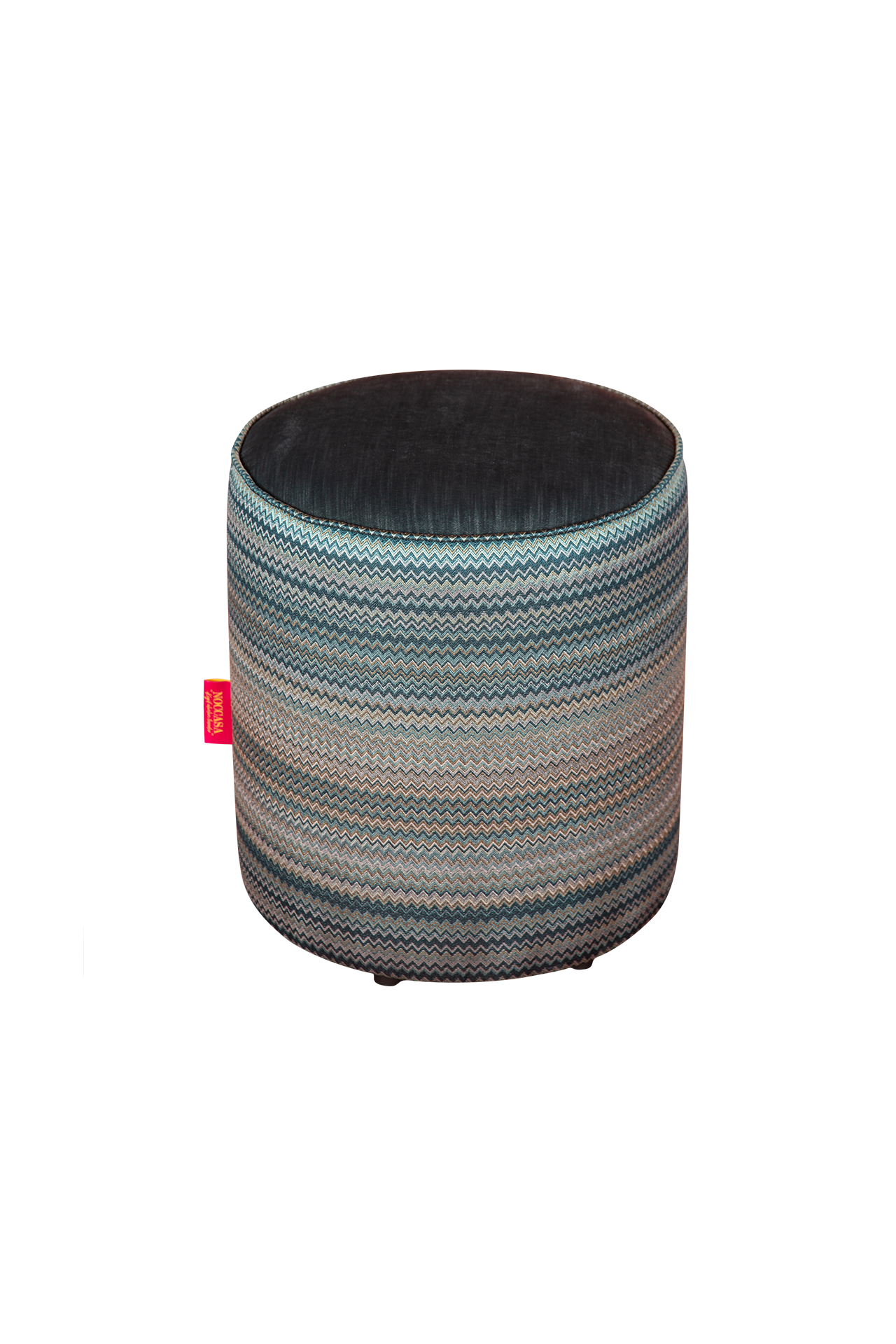 Noc Obmre Zigzag Puf Blues & Greens