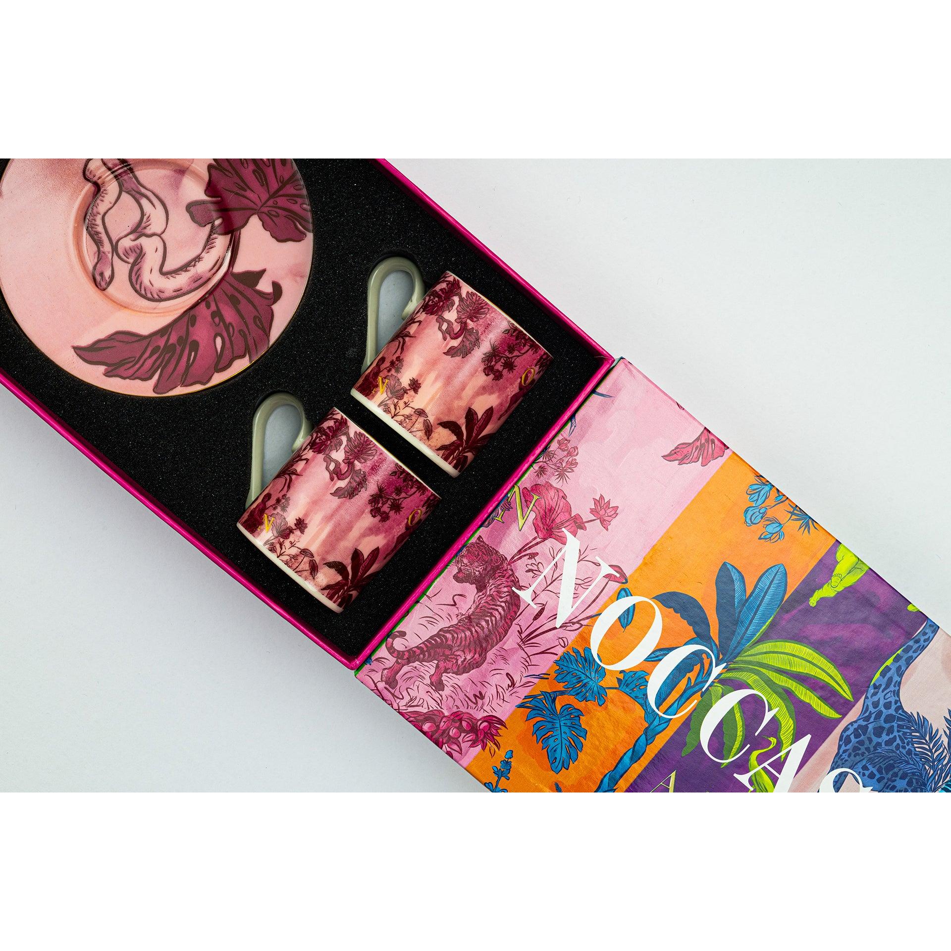 Signature Burgundy Kahve Fincanı (2'li Set)