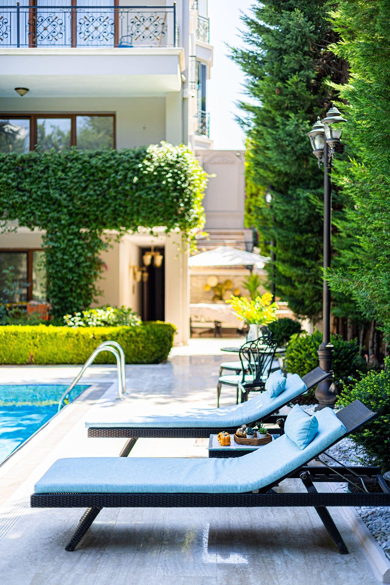 Mavi Şezlong Minderi