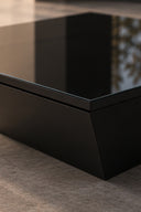 Noir Frame Siyah Cam Orta Sehpa