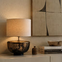 Noir Gold El Yapımı Seramik Abajur-Abajur-Mystic Shine Design-NowShopFun