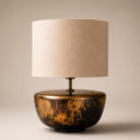Noir Gold El Yapımı Seramik Abajur-Abajur-Mystic Shine Design-NowShopFun