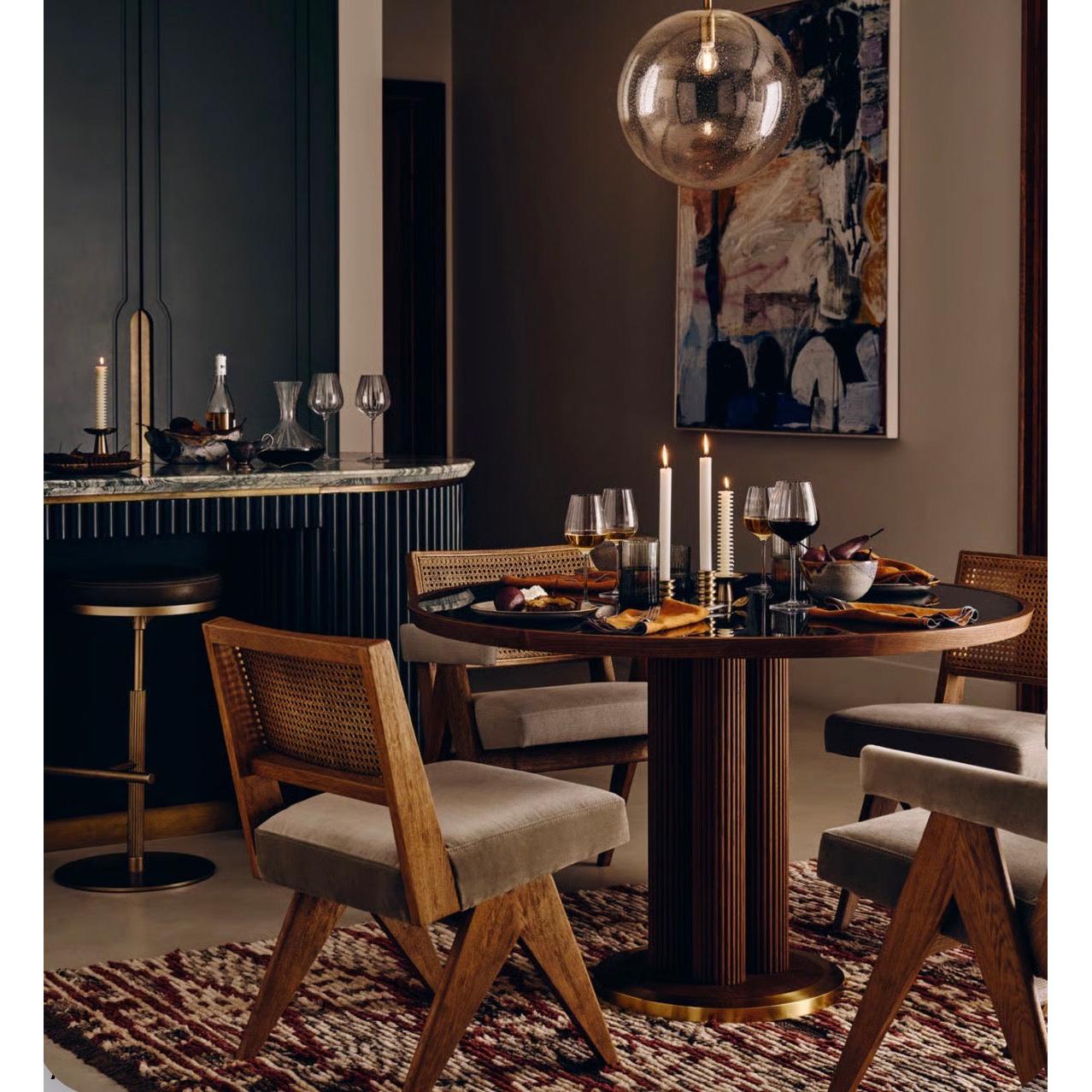 Nora Ahşap Hazeranlı Sandalye