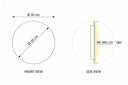 Norden Minimalist — Ø20 cm Endirekt Işık Duvar Apliği