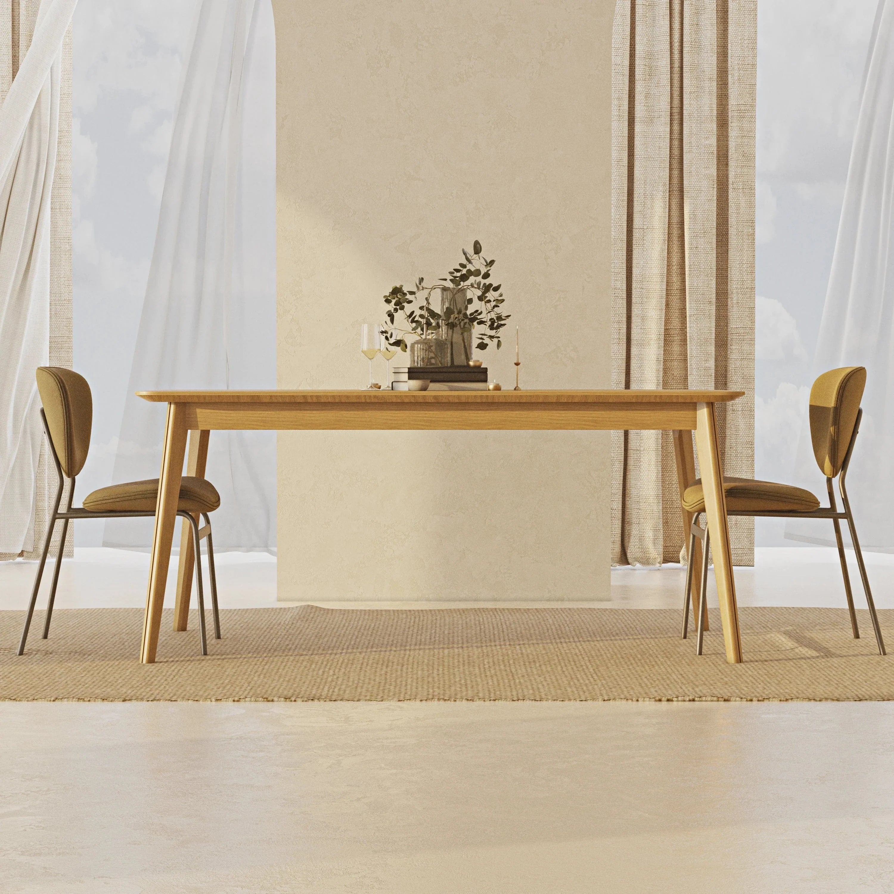 Norge Yemek Masası 90X170