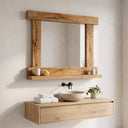 Nova Raflı Ayna-Woodyworkz-60-60 Cm-NowShopFun