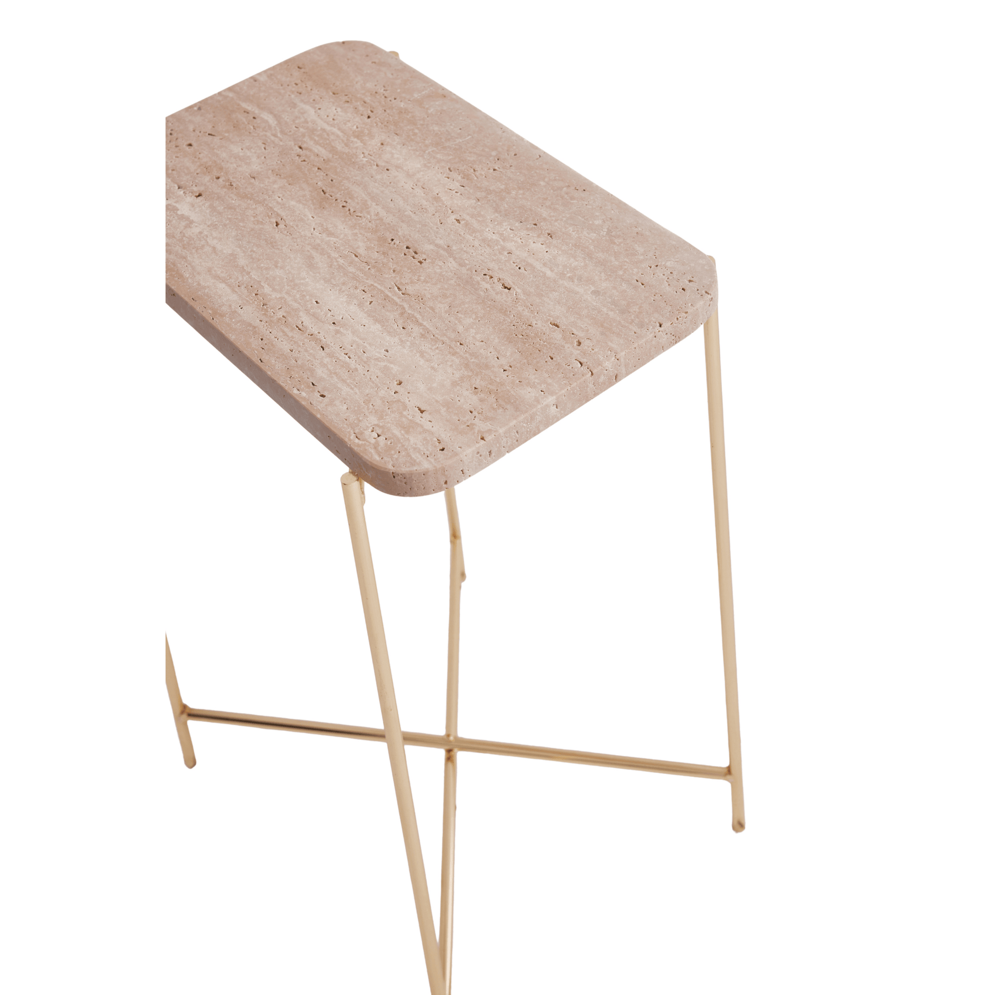 Nova Traverten Yan Sehpa-Sehpa-Marmony Concept-gold-NowShopFun