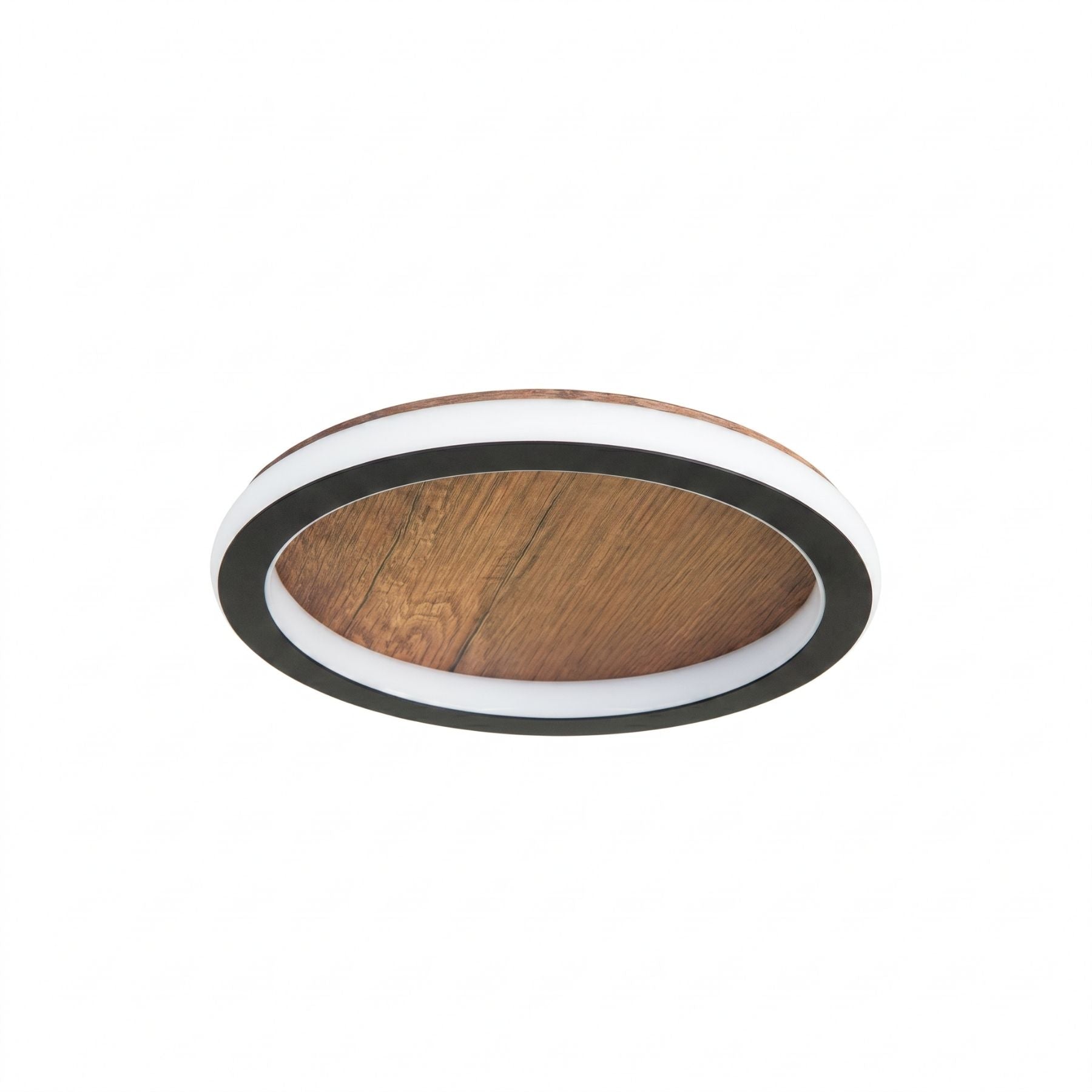 Nuvora Ahşap Plafonyer Led Avize 30 Cm