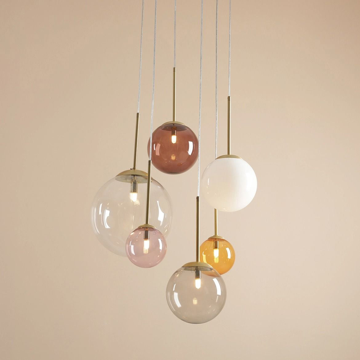 Nyra Multicolour Sarkıt Avize-Avize-Metanoya Lighting-NowShopFun