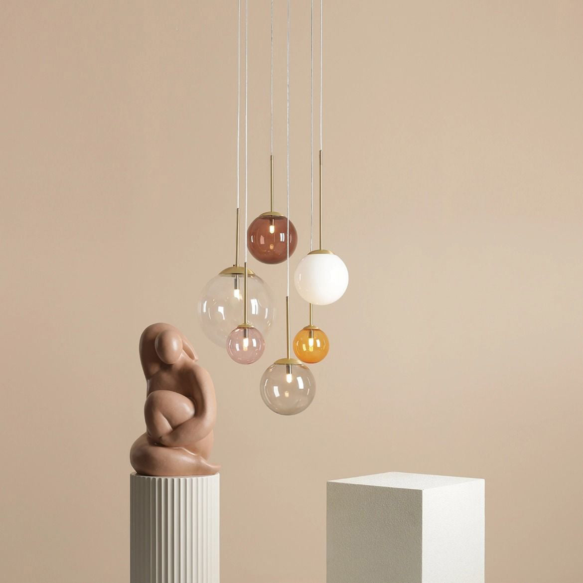 Nyra Multicolour Sarkıt Avize-Avize-Metanoya Lighting-NowShopFun