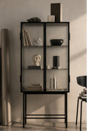 Obsidian Grid Vitrin Dolap
