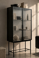 Obsidian Grid Vitrin Dolap