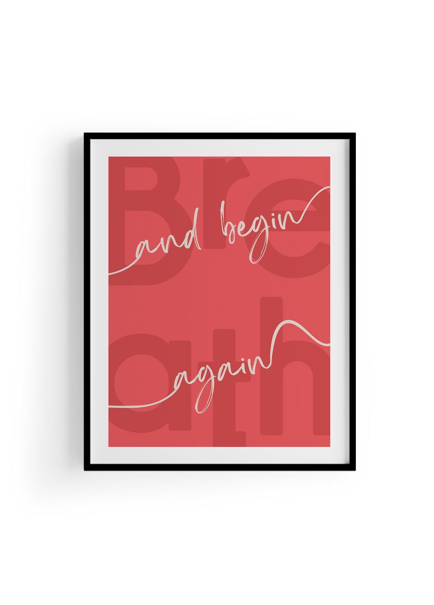 Begin Again | Tipografi Posteri
