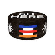Oggian Sit Here Siyah Puf 80cm-Puf-Qeeboo-NowShopFun