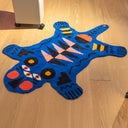 Oggian Blue Panter Orta Boy Halı (96cm X 150cm)
