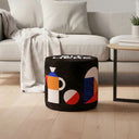 Oggian Sit Here Siyah Puf 50cm