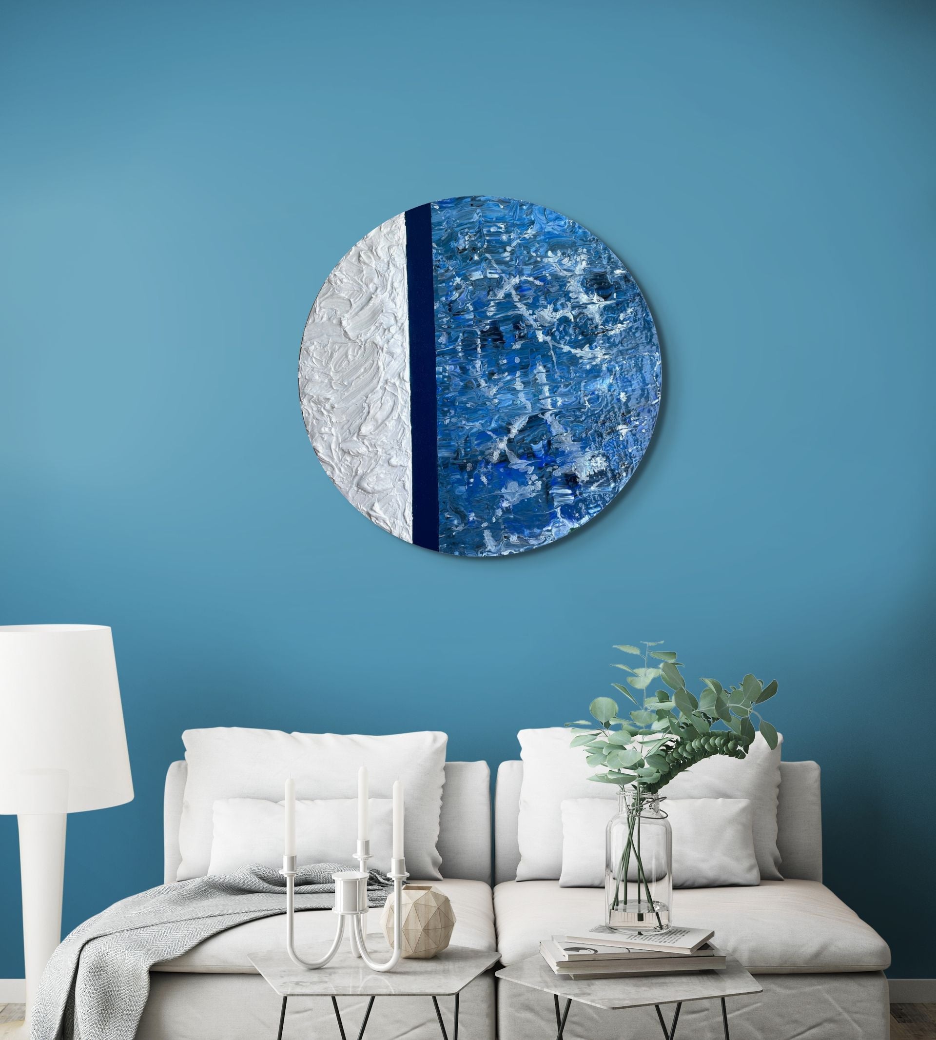Okyanus Nefesi - Soyut Tablo-Tablo-Ebru Sayer Art & Design-NowShopFun