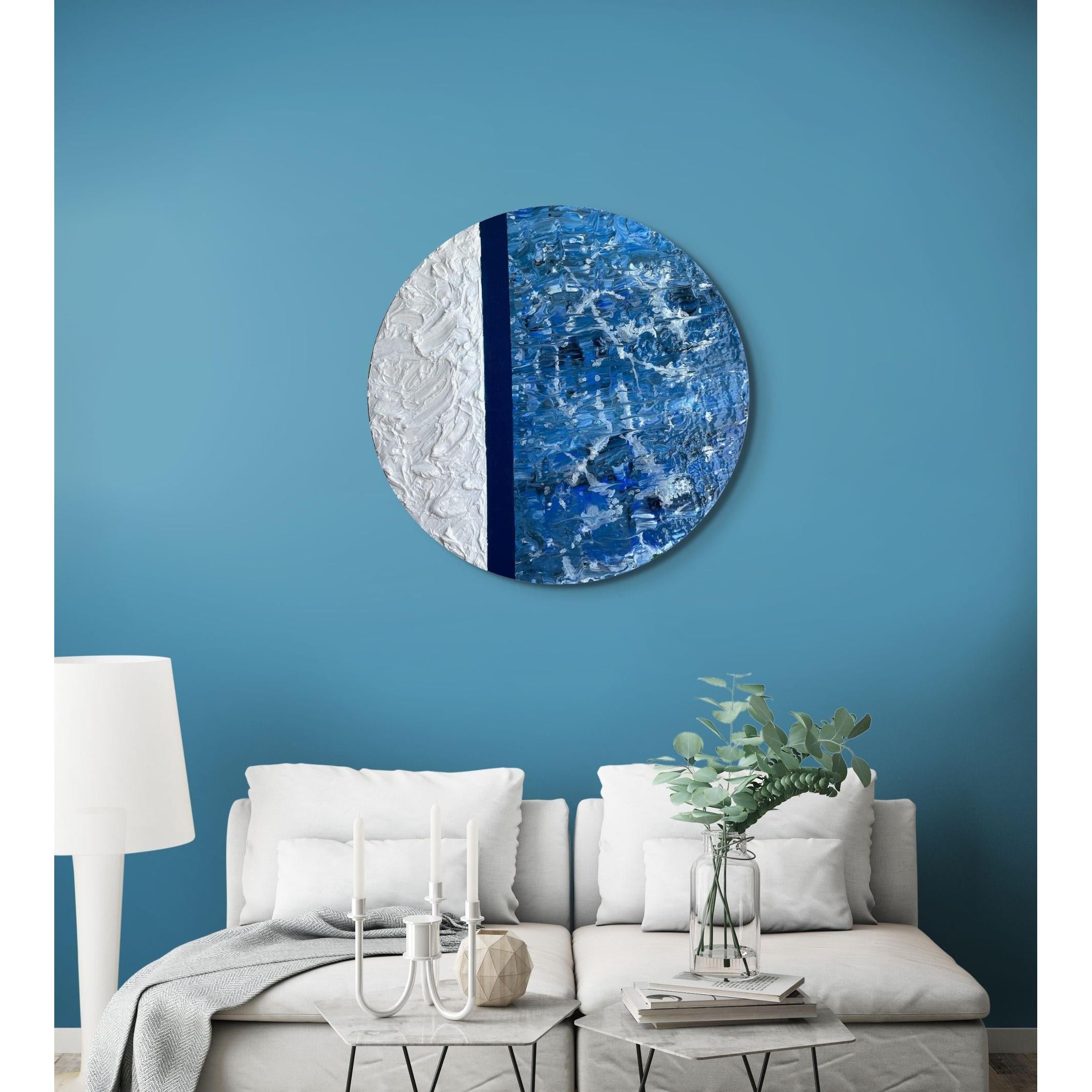 Okyanus Nefesi - Soyut Tablo-Tablo-Ebru Sayer Art & Design-NowShopFun