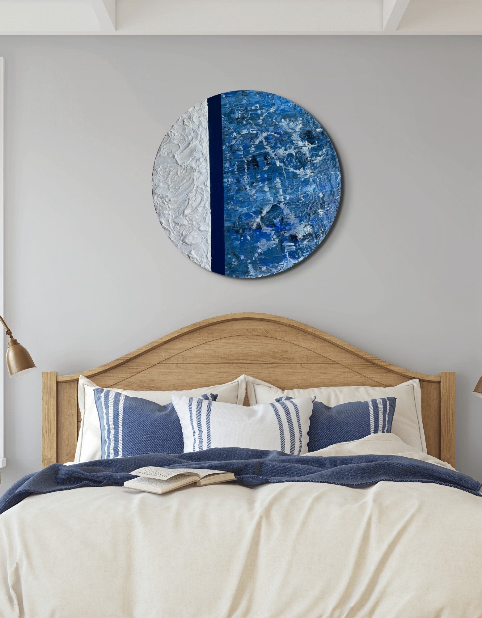 Okyanus Nefesi - Soyut Tablo-Tablo-Ebru Sayer Art & Design-NowShopFun