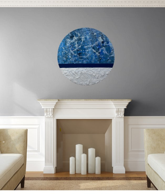 Okyanus Nefesi - Soyut Tablo-Tablo-Ebru Sayer Art & Design-NowShopFun