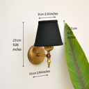 Dome Glow Gold Sutaşı İşlemeli Duvar Apliği