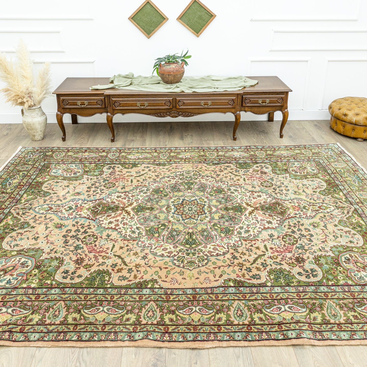 Olivia Madalyon Tasarımlı El Dokuma Halı 206x309 cm