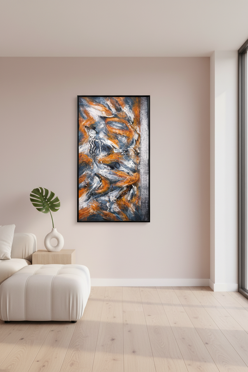 Ollie Turuncu Mavi Tablo