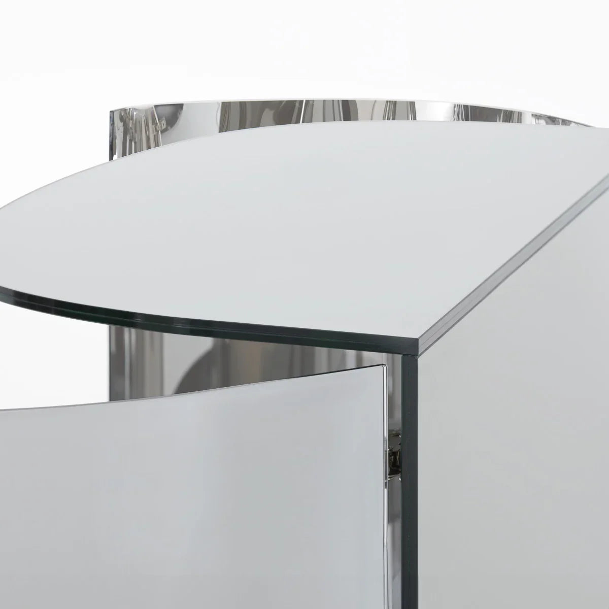 Oltralpe Kristal Ayna Kapaklı İçki Dolabı-İçki Dolabı-Glas Italia-NowShopFun