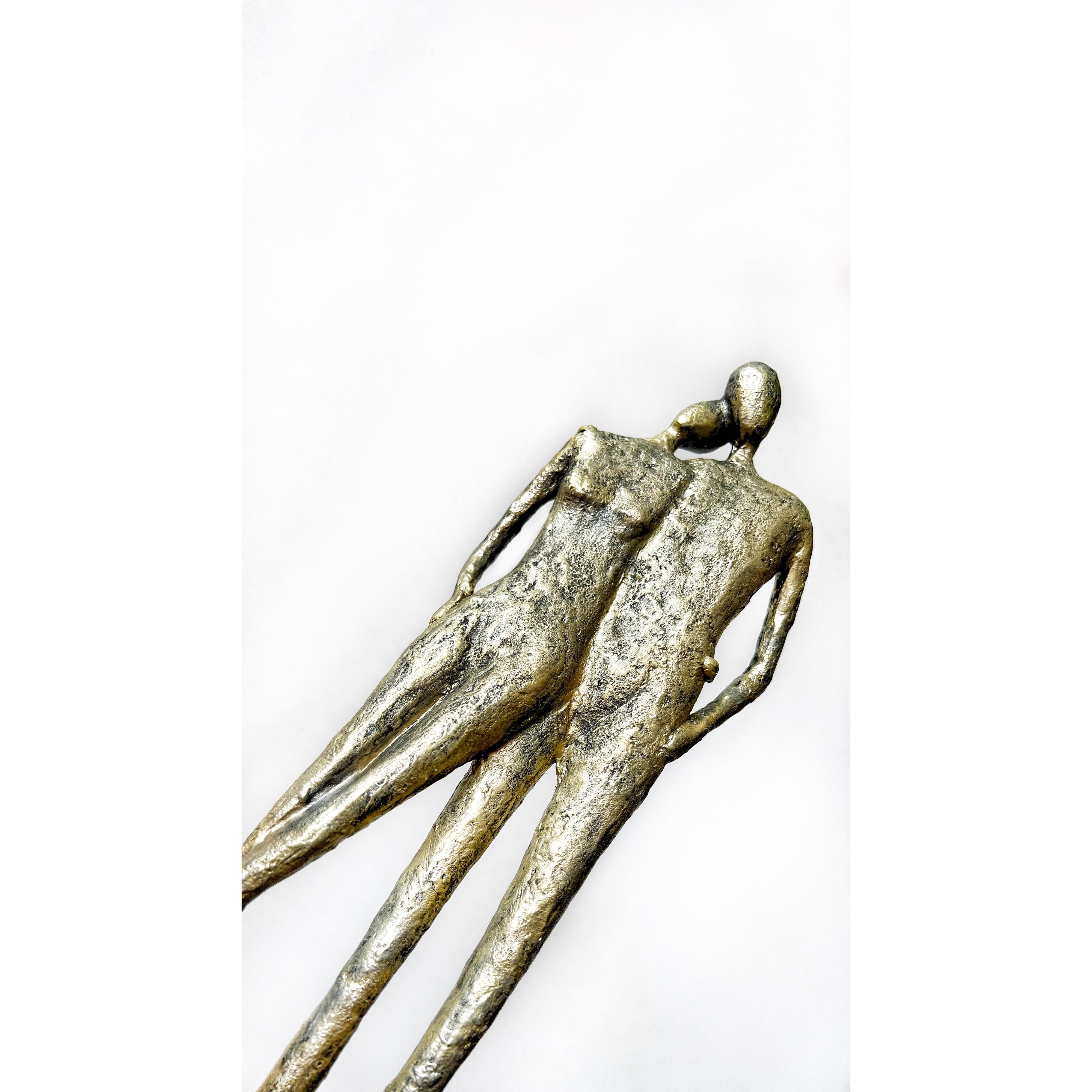 Omuz Omuza Heykel-Heykel-B’art Desing-Champagne-NowShopFun